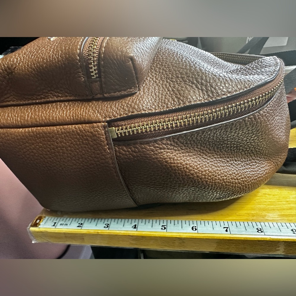 Mini coach Charlie Backpack Bag In Pebble Leather Saddle - Picture 11 of 13